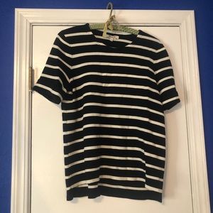 Black & White L striped sweater